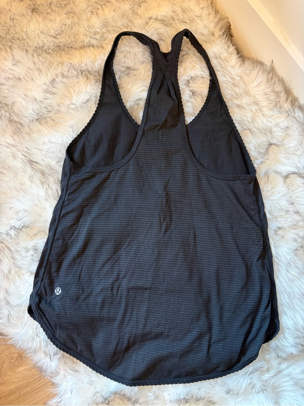 LULULEMON | Black Striped Racerback Tank Top - Picture 2 of 2